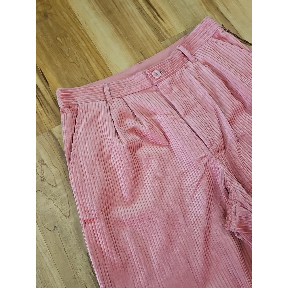 Women's Rose Rowing Blazer Pleated Corduroy Straight Leg Trousers Size 8 - Picture 3 of 12